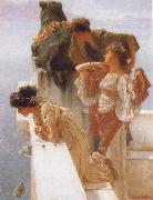 Alma-Tadema, Sir Lawrence A Coign of Vantage oil painting reproduction